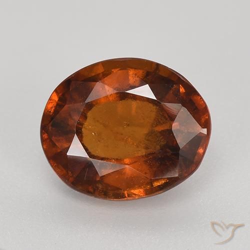 2.94ct Naturale Arancio Medio Granato hessonite, Ovale, VS-SI