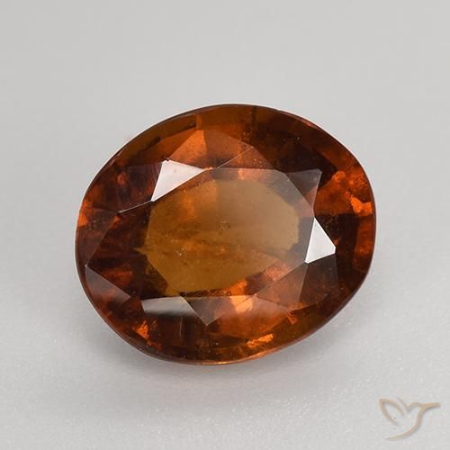 Granato hessonite Arancio Medio naturale da 2.94 ct, Ovale, VS-SI