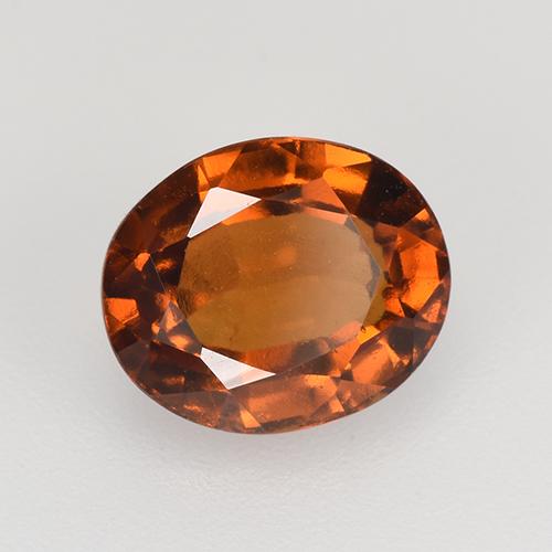 Granato essonite naturale arancione da 2,47 ct, taglio ovale, VVS-VS
