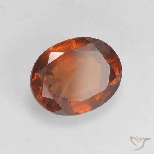 1.68ct Naturale Arancio medio-scuro Granato hessonite, Ovale, VS-SI