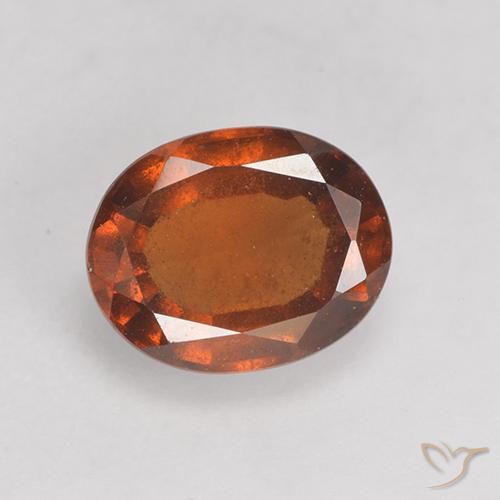 Granato hessonite Arancio medio-scuro naturale da 1.68 ct, Ovale, VS-SI