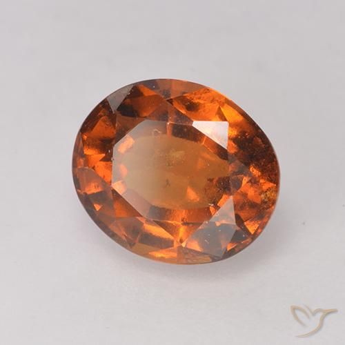 Granato hessonite Arancio medio-scuro naturale da 1.68 ct, Ovale, VS-SI