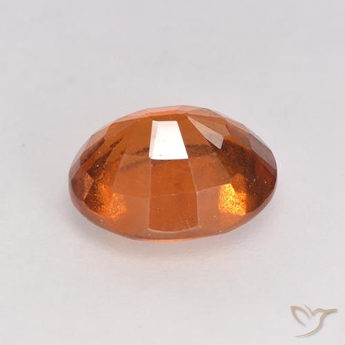 Granato hessonite Arancione scuro naturale da 1.69 ct, Ovale, VS-SI