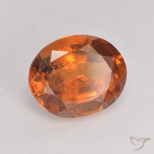 Granato hessonite Arancio medio-scuro naturale da 1.68 ct, Ovale, VS-SI