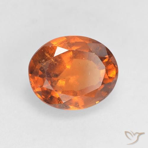 Granato hessonite Arancio medio-scuro naturale da 1.52 ct, Ovale, VS-SI