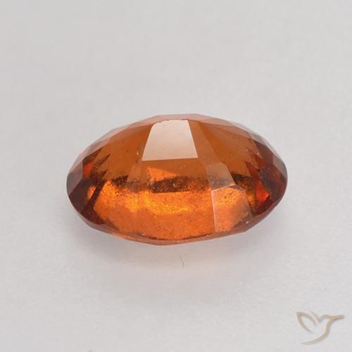 Granato hessonite Arancio medio-scuro naturale da 1.66 ct, Ovale, VS-SI