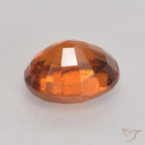 Granato hessonite Arancio medio-scuro naturale da 1.58 ct, Ovale, VS-SI