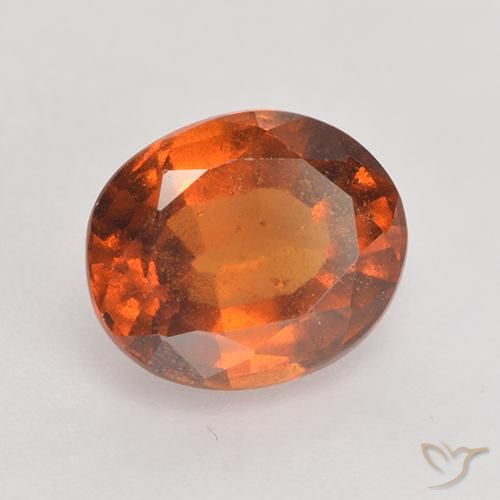 Granato hessonite Arancione Ambra naturale da 1.90 ct, Ovale, VS-SI