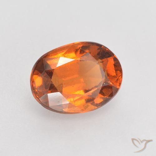Granato hessonite Arancio medio-scuro naturale da 1.37 ct, Ovale, VS-SI