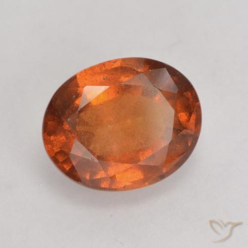 Granato hessonite Arancione scuro naturale da 2.73 ct, Ovale, VS-SI