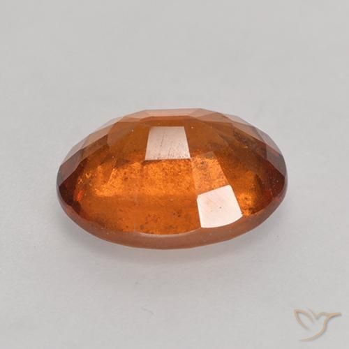 Granato hessonite Arancione scuro naturale da 2.73 ct, Ovale, VS-SI