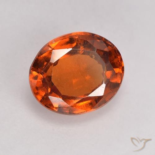 Granato hessonite Arancione rossastra naturale da 1.94 ct, Ovale, VS