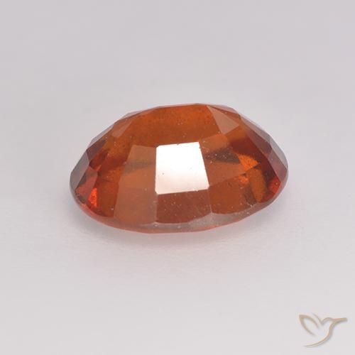 Granato essonite arancione rossastro naturale da 3,06 ct, taglio ovale, VS-SI