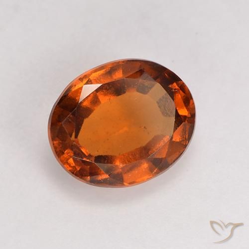 Granato hessonite Arancione Ambra naturale da 1.64 ct, Ovale, VS