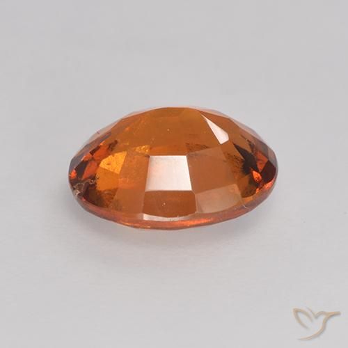 Granato hessonite Arancia Fuoco naturale da 1.69 ct, Ovale, VS