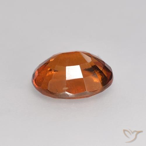 Granato hessonite Arancione scuro naturale da 1.37 ct, Ovale, VS