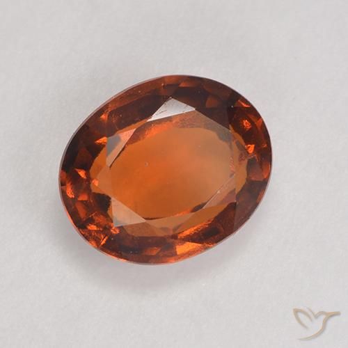 Granato hessonite Arancione rossastra naturale da 1.80 ct, Ovale, VS