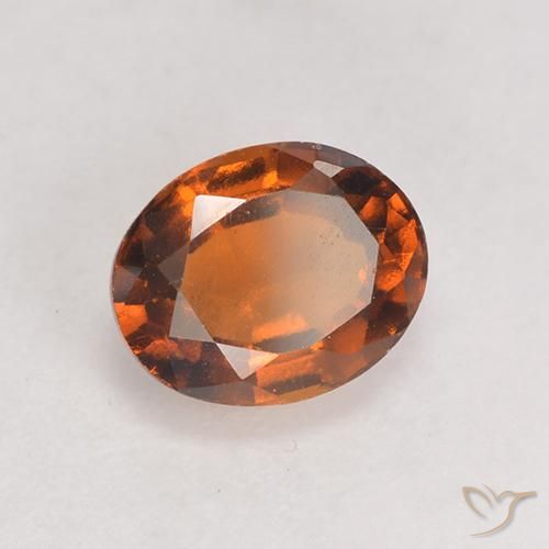 Granato hessonite Arancio medio-scuro naturale da 1.45 ct, Ovale, VS