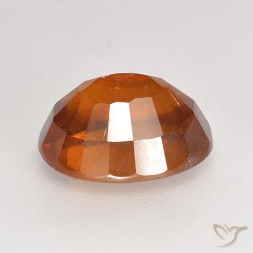 Granato hessonite Arancione scuro naturale da 3.19 ct, Ovale, SI