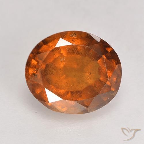 2.24ct Naturale Arancio medio-scuro Granato hessonite, Ovale, SI