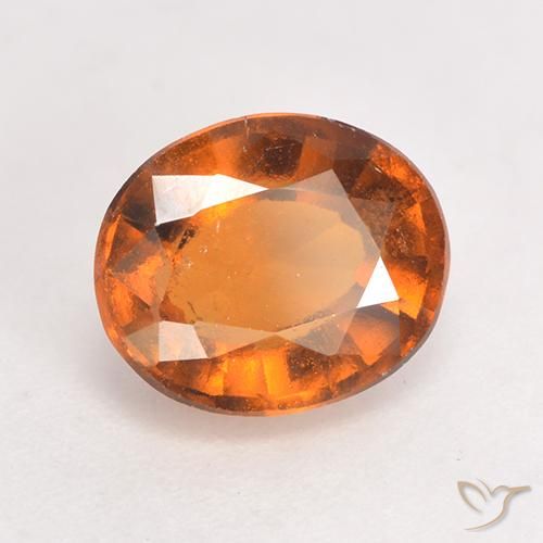 Granato hessonite Arancio medio-scuro naturale da 1.96 ct, Ovale, VS-SI