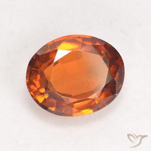 Granato hessonite Arancione scuro naturale da 2.01 ct, Ovale, VS