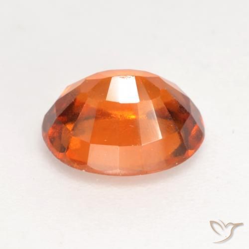 Granato hessonite Arancione scuro naturale da 1.76 ct, Ovale, VS