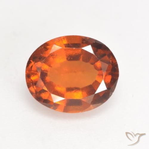 2.05ct Naturale Arancio medio-scuro Granato hessonite, Ovale, VS