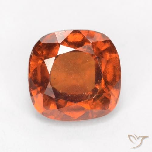 2.08ct Naturale Arancione Ambra Granato hessonite, Cuscino, VS