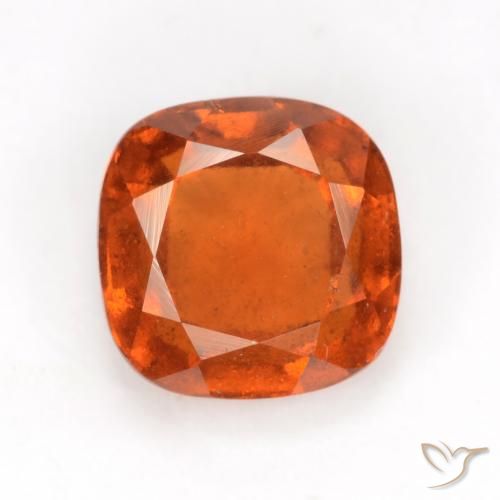 2.02ct Naturale Arancione scuro Granato hessonite, Cuscino, VS