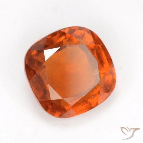 Granato hessonite Arancione scuro naturale da 2.02 ct, Cuscino, VS