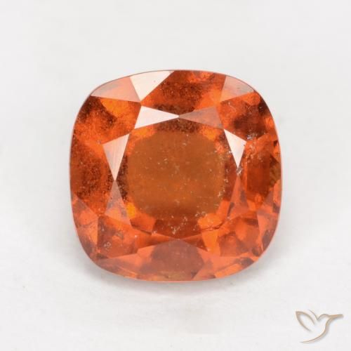 2.09ct Naturale Arancio Medio Granato hessonite, Cuscino, VS-SI