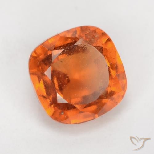 Granato hessonite Arancione scuro naturale da 2.25 ct, Cuscino, VS-SI