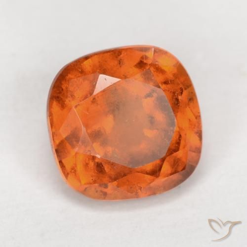 Granato hessonite Arancio Medio naturale da 2.16 ct, Cuscino, VS-SI