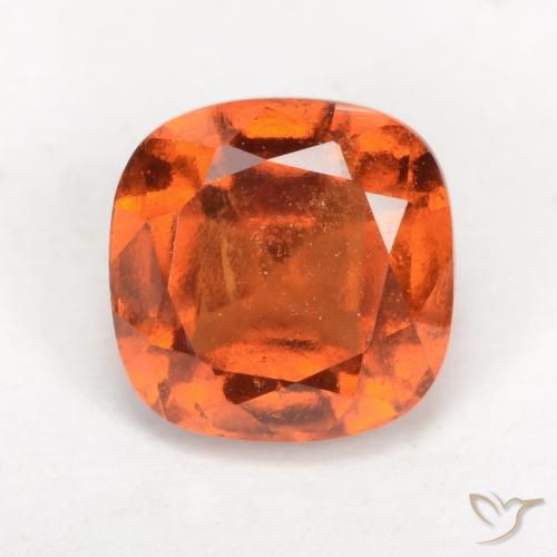 2.21ct Naturale Arancio Medio Granato hessonite, Cuscino, VS-SI, Photo A