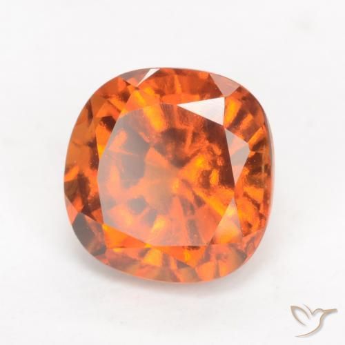 Granato hessonite Arancio Medio naturale da 2.06 ct, Cuscino, VVS-VS