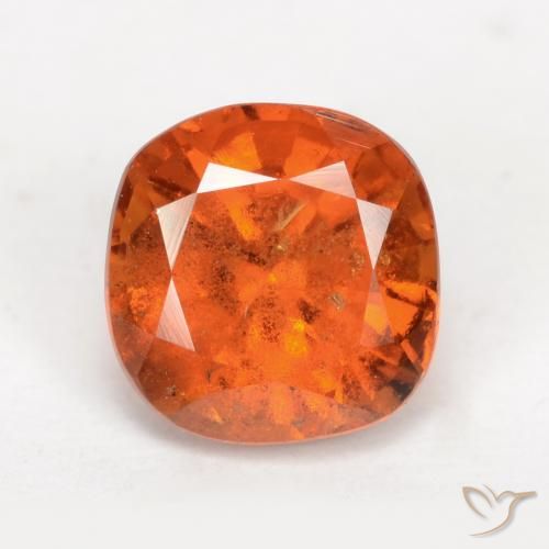 2.15ct Naturale Arancio Medio Granato hessonite, Cuscino, VS-SI