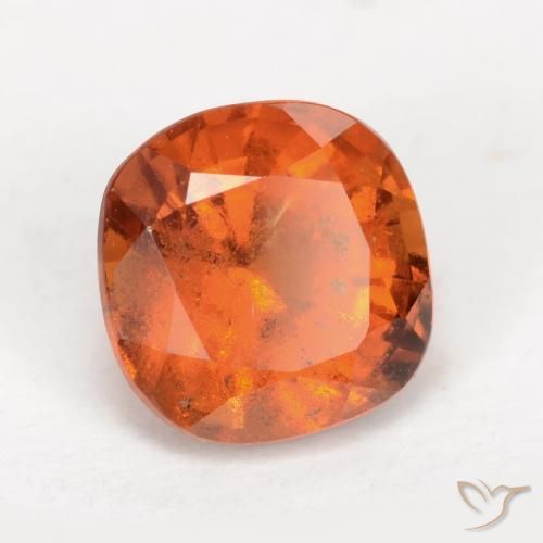 Granato hessonite Arancio Medio naturale da 2.15 ct, Cuscino, VS-SI