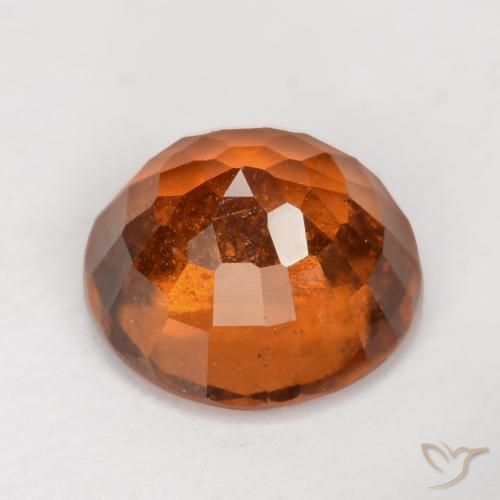 Granato hessonite Arancione scuro naturale da 2.31 ct, Rotondo, VS-SI