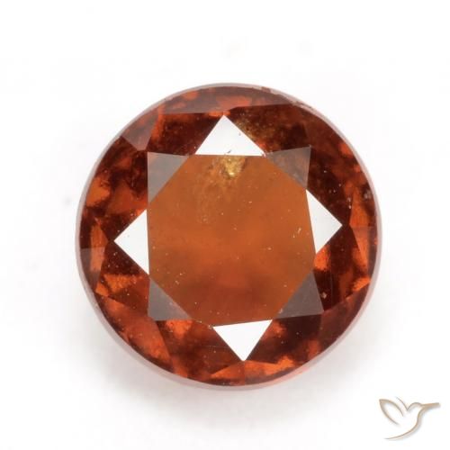 2.47ct Naturale Arancione Ambra Granato hessonite, Rotondo, VS-SI