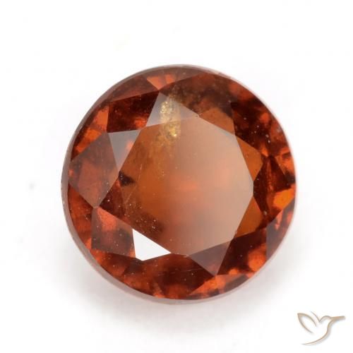 Granato hessonite Arancione Ambra naturale da 2.47 ct, Rotondo, VS-SI