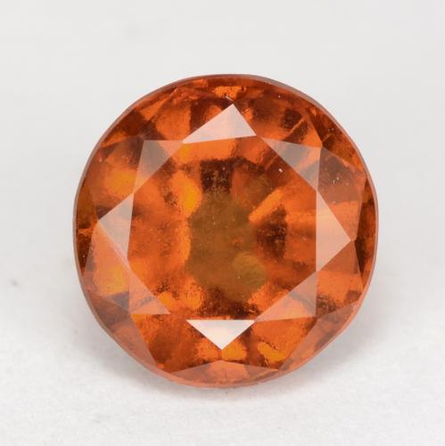Granato hessonite Arancione scuro naturale da 2.63 ct, Taglio rotondo, VS