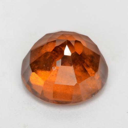 Granato hessonite Arancione scuro naturale da 2.63 ct, Taglio rotondo, VS