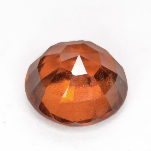 Granato essonite arancio medio naturale da 2,44 ct, taglio rotondo, VS