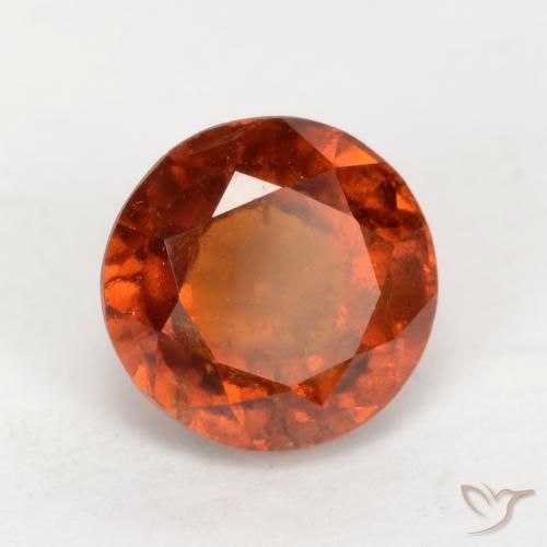 Granato hessonite Arancione Ambra naturale da 1.91 ct, Rotondo, VS-SI