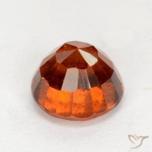 Granato hessonite Arancione Ambra naturale da 1.91 ct, Rotondo, VS-SI
