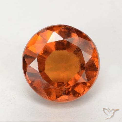 1.91ct Naturale Arancio Medio Granato hessonite, Rotondo, VS