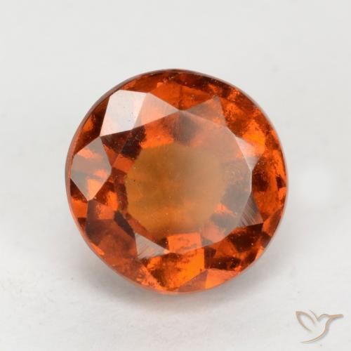 Granato hessonite Arancio Medio naturale da 1.91 ct, Rotondo, VS