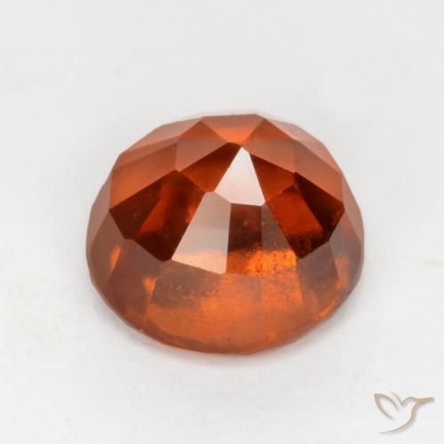 Granato hessonite Arancio Medio naturale da 1.91 ct, Rotondo, VS
