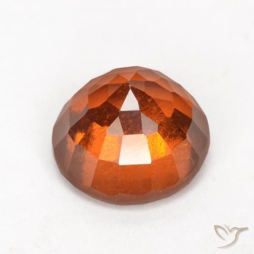Granato hessonite Arancione scuro naturale da 1.51 ct, Rotondo, VS